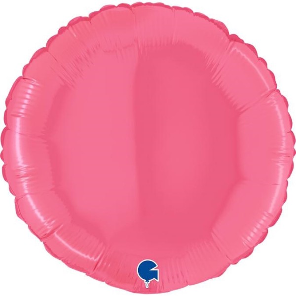 Grabo Folienballon Rund Bubble Gum 45cm/18" (unverpackt)