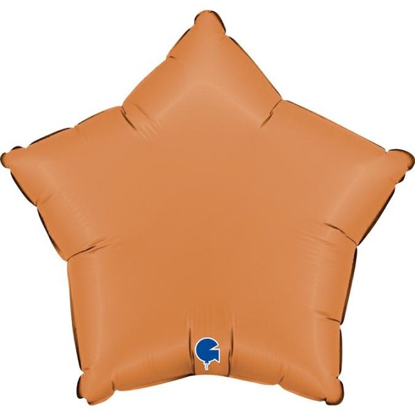 Grabo Folienballon Star Satin Caramel 45cm/18" (unverpackt)