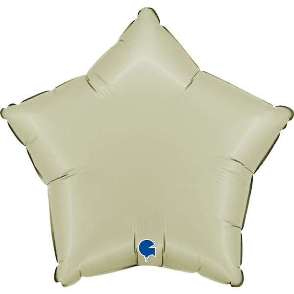 Grabo Folienballon Star Satin Olive Green 45cm/18" (unverpackt)