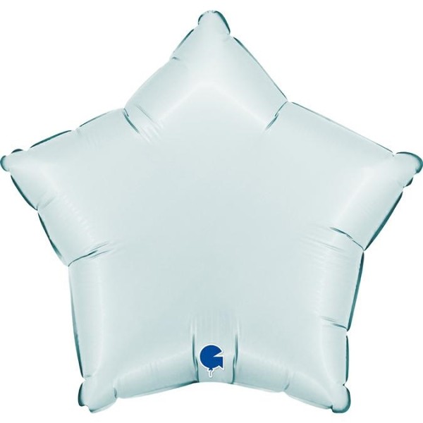 Grabo Folienballon Star Satin Pastel Blue 45cm/18" (unverpackt)