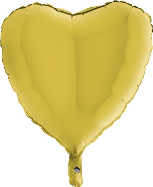 Grabo Folienballon Heart Pastel Yellow 45cm/18" (unverpackt)