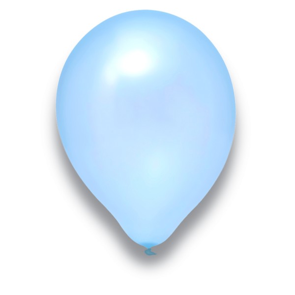 Globos Latexballon Rund Hellblau 28cm/11" 100er Packung