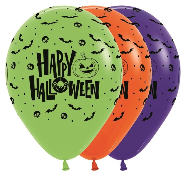 Sempertex Latexballon Happy Halloween Color 30cm/12" 25 Stück