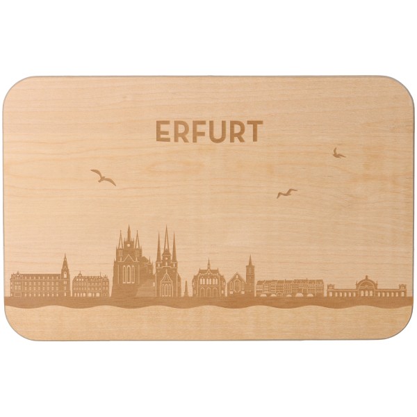 Goodtimes Frühstücksbrett Skyline Erfurt 23cm x 15cm x 1cm