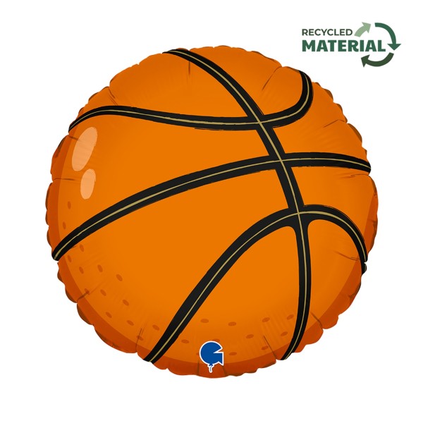 Grabo Folienballon Rund Basketball 45cm/18"