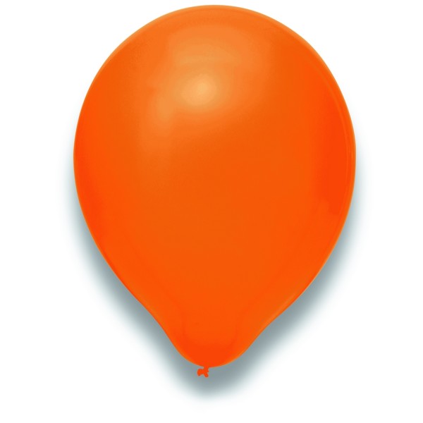 Globos Latexballon Rund Orange 28cm/11" 100er Packung