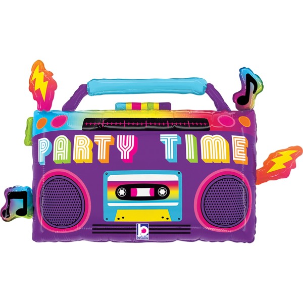 Betallic Folienballon Party Time Boom Box 74cm/29"