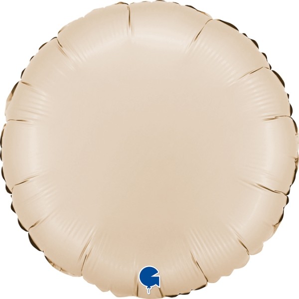 Grabo Folienballon Rund Satin Cream 45cm/18" (unverpackt)