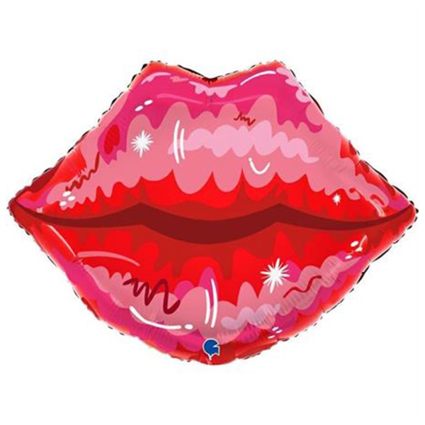 Grabo Folienballon Shape Lips 55cm/22"